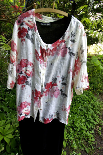 Super bluse zum - bluse, lagenlook
