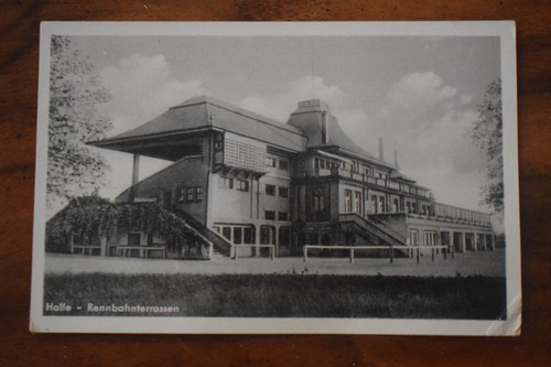 Halle rennbahnterrassen - ak,