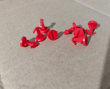 4 Stück rote plomben Heizungszähler Techem mit schlitz