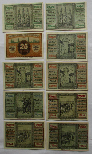 Banknoten notgeld stadt - 10,