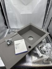 Deante GRANIT-EINBAUSPÜLEN MIT ABTROPFFLÄCHE, 1-BECKEN FÜR 50 CM SCHRANK NEU OVP