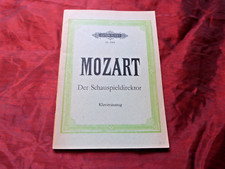 MOZART Der Schauspieldirektor Klavierauszug Edition Peters 2184