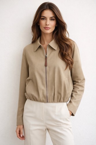 Elegante bomberjacke mit - elegante,