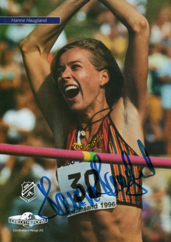 Autogramm hanne haugland - -,
