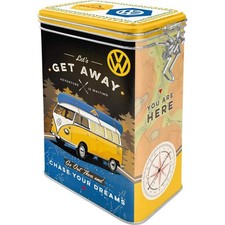 Nostalgic-Art - Vorrats-, Kaffee- und Aromadose - VW Bulli Get Away!