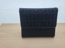 Roma Italy Fendi  Portemonnaie Herren Geldbörse Brieftasche Schwarz #M30