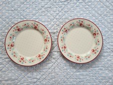 2 x Greengate Kuchenteller Tess White Frühstücksteller Unbenutzt
