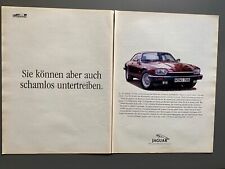 Jaguar XJS Coupe Oldtimer Original 1992 Vintage Advert Werbung Reklame