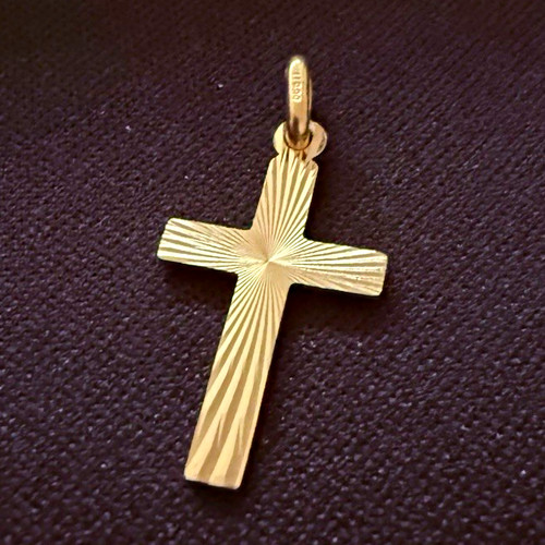 Kreuz anhänger 585 - 14k, gold