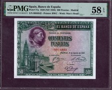 SPANIEN 500 PESETAS Banknote