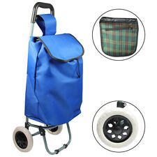 Einkaufstrolley Trolley Einkaufswagen Handwagen Koffer Handgepäck blau klappbar