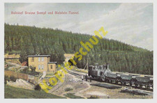Hüttenrode AK Bahnhof Braune Sumpf Eisenbahn Bielstein-Tunnel Repro alte Litho