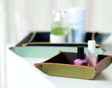 Edle Schale/Tablett/Ablageset Marbella, 3-tlg., Lederoptik, von Remember