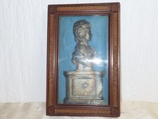 Antikes Gipsrelief bemalt "Marie- Louise of Naples" um 1800!