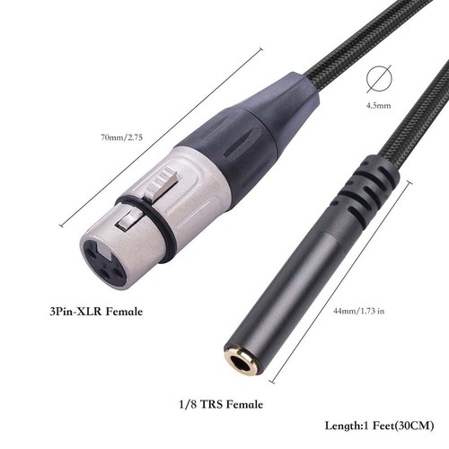 35mm pin xlr female - 35mm,
