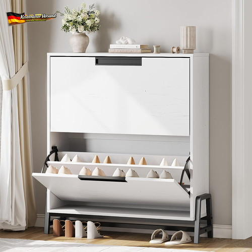 Schuhschrank schmal holz weiß - holz,