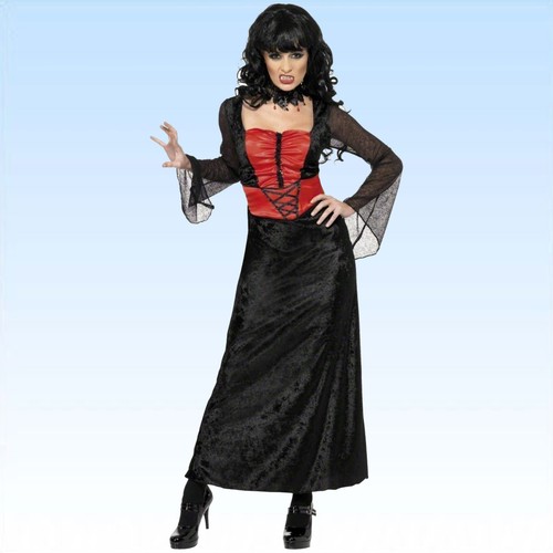 Vampirkleid samt m kleid - samt, gr.