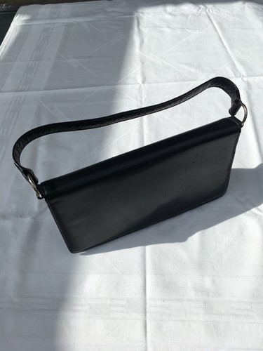 Schwarze lederhandtasche - schwarze,