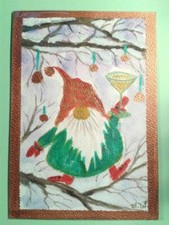 Aquarell wichtel winter - wichtel,