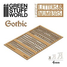 Green Stuff World Buchstaben und Zahlen Gotisch 4mm