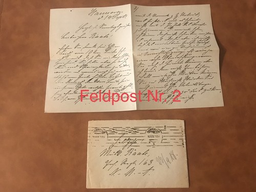 Feldpost weltkrieg hannover - feldpost,