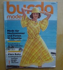 Burda Moden 75/07 JULI 1975 Mieder Umstandsmode Taufkleid Baby Strandmode 70er J