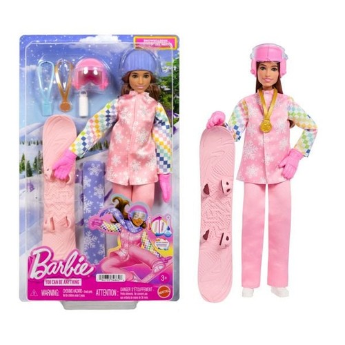 Barbie snowboarderin spielset - barbie,