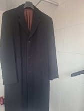 Wollmantel HERREN, DUNKELBLAU