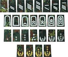 Bundeswehr Schulterklappen Heer,flecktarn,silber,Rangschlaufe,Dienstgradschlaufe