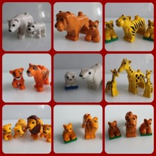 LEGO DUPLO 3 Tiere ZOO Giraffe Elefant Nilpferd Löwe Tiger Bär Eisbär