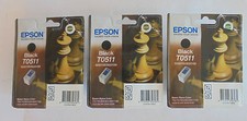 3x EPSON Tintenpatronen T0511 C13T05114010 Stylus Color 740 760 800 860 1160 NEU