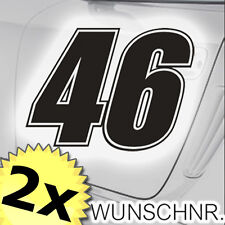 2x Startnummer Rennnummer für