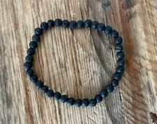 Lava Armband - Lava - NEU - Buddha - Yoga - Armband - NEU -  schwarz - 4mm Perle