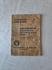 Original Gebrauchs- Anweisung Victoria Vicky FM 38 L Anbaumotor