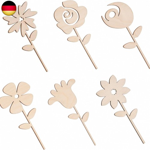 Holzblumen set zum bemalen - holzblumen,