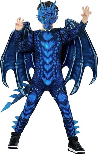 Blaues drache kostüm für - blaues,