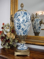 Deckelvase Porzellan Bronze