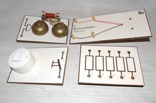 LABOR EXPRIMENTIER- VERSUCHSSCHALTTUNGSMODULLE 4er STÜCK  von 60er JAHRE
