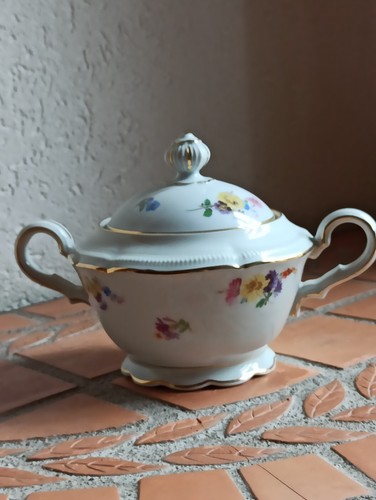 Zuckerdose porzellan alt - porzellan,