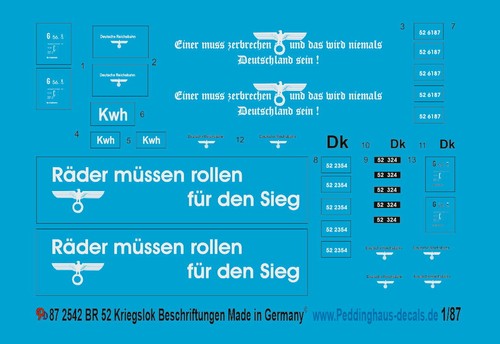 Peddinghaus decals 2542 - peddinghaus,