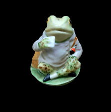 Mr. Jeremy Fisher Beswick Beatrix Potter Figur Frosch Goldschrift Stempel