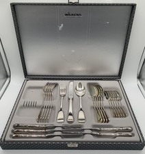 Wilkens Speise- Menübesteck Spaten Spatenform 90 versilbert 24 Teile 6 Personen