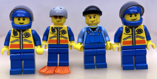 Lego coastguard minifigur - coastguard,