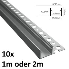 10x Einputz Fliesenprofil