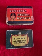 Tabakdose Zigarettendose Lotzbeck´s Meduim Navi Cut + Sleipner a.Batschari cigar