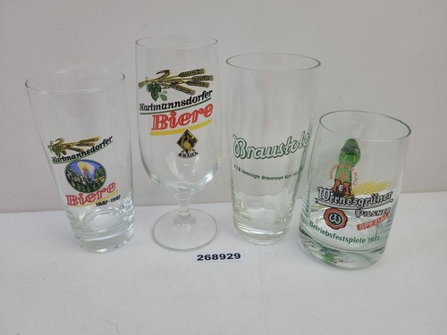 Biergläser hartmannsdorfer - 4x,