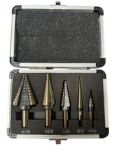5-tlg. HSS Stufenbohrer Set im Alukoffer