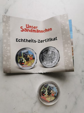 BRD, Medaille, Unser Sandmännchen, 2020, farbig, Silber, original