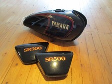 SR 500 Yamaha 48T orig. Tank Seitendeckel Lacksatz paint set, schöner Zustand