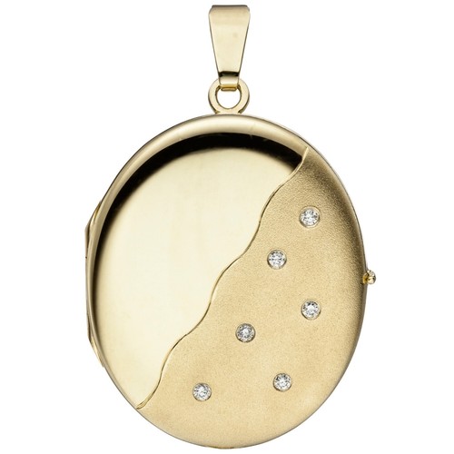 Medaillon oval 585 gold - 585, 14
